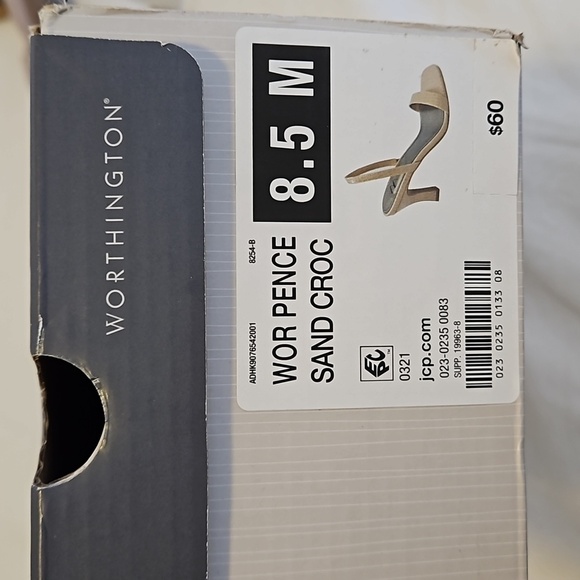 Worthington Croc Nude Heels Size 8.5 - Picture 5 of 5